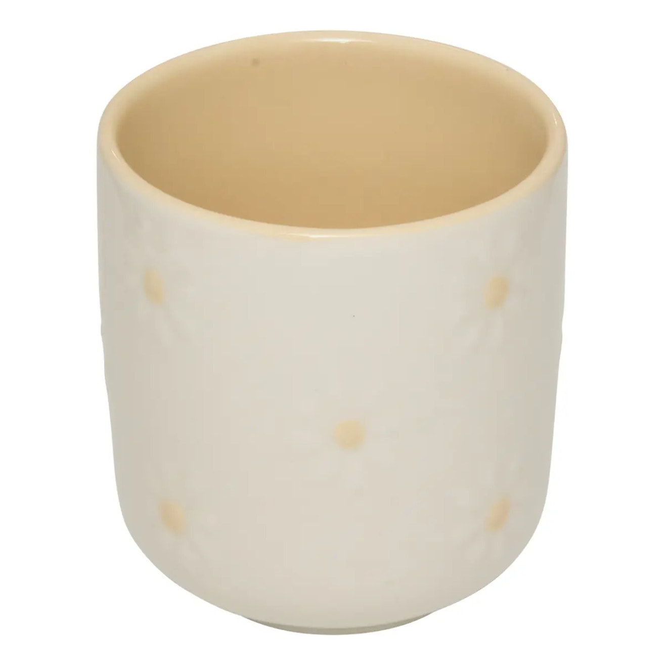 Tasse à pois Margot vert et blanc