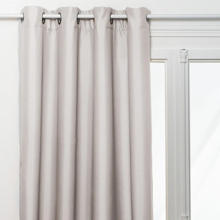 Rideau isolant Neal beige lin 140x260cm