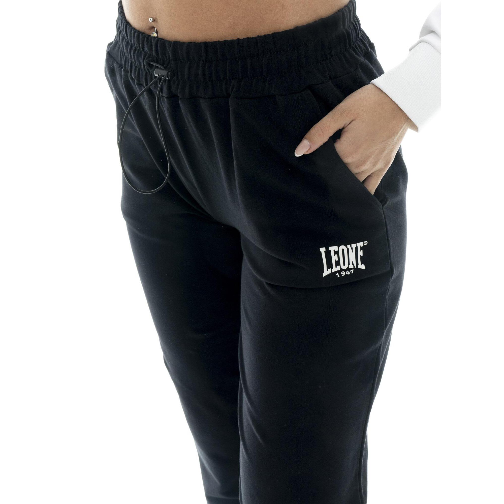 Tuta da donna in cotone non felpato con cappuccio e zip Leone Basic