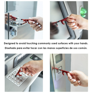 Portachiavi igienico Cimak anti-contatto con penna e puntatore integrati