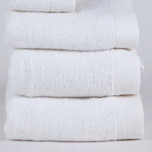 Toalla de baño 400gr doble rizo blanco