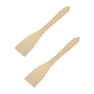 Set de 2 ustensiles de cuisine spatule en bois et spatule Fackelmann Boisselerie