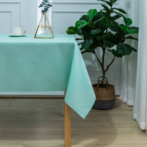 Nappe rectangulaire enduite et anti tache - Vert menthe