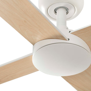 RUDDER RECESSED 4 L Ventilateur blanc/fresne