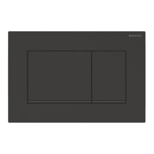 Sigma30 Plaque de déclenchement double touche, Noir mat (Sigma30-S)