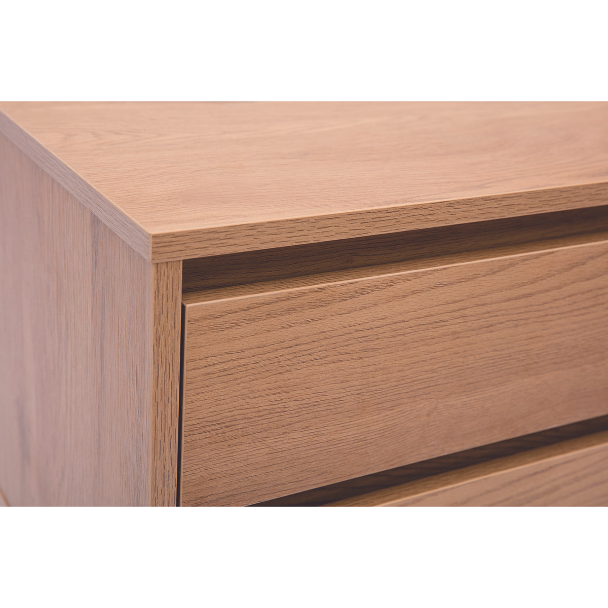 Table de chevet avec rangements 2 tiroirs finition bois clair chêne L50 cm ARAGON