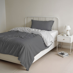 PARURE COPRIPIUMINO NATURAL COLOR SINGOLO - 100% COTONE MADE IN ITALY