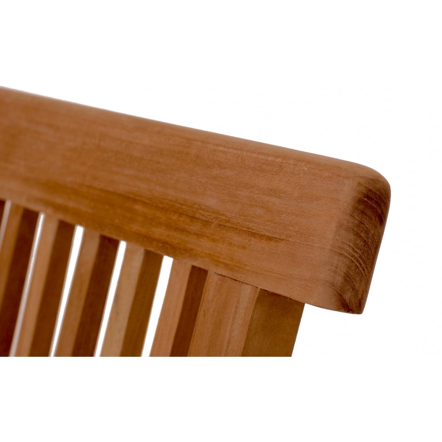 Table rectangulaire 4 chaises et 2 fauteuils en teck huilé NARRA