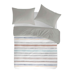 Housse de couette ETHAN en coton - gris - vendue seule