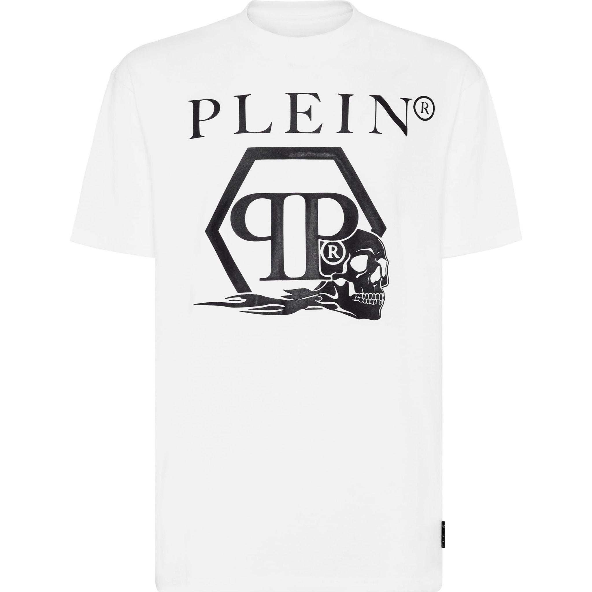 PHILIPP PLEIN T-Shirt Round Neck SKULL AND PLEIN