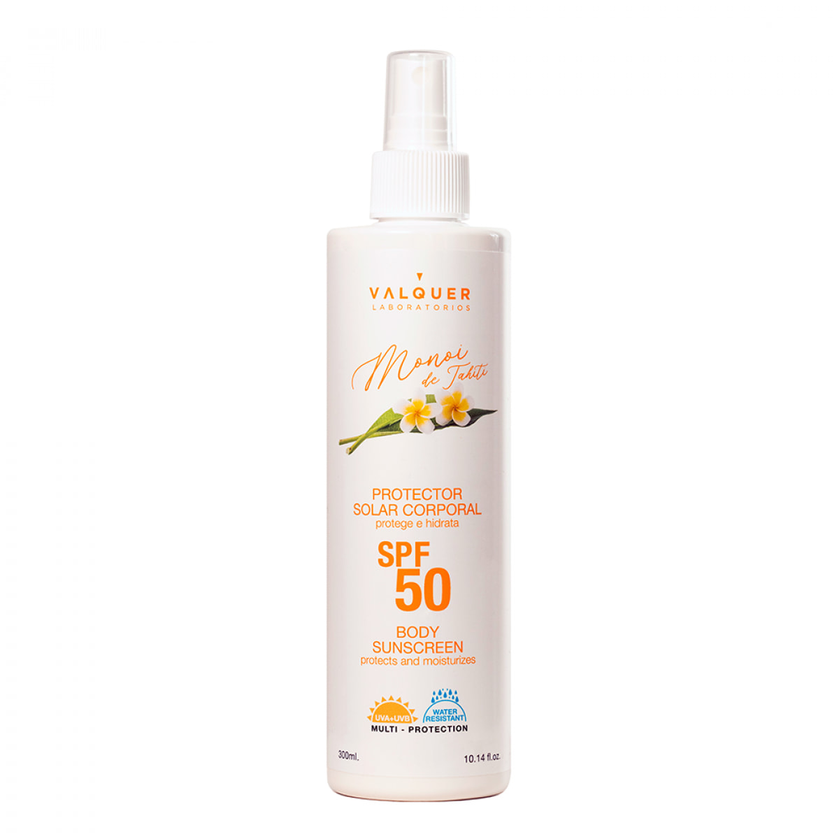 Valquer Protector solar corporal SPF 50 protege e hidrata - 300 ml