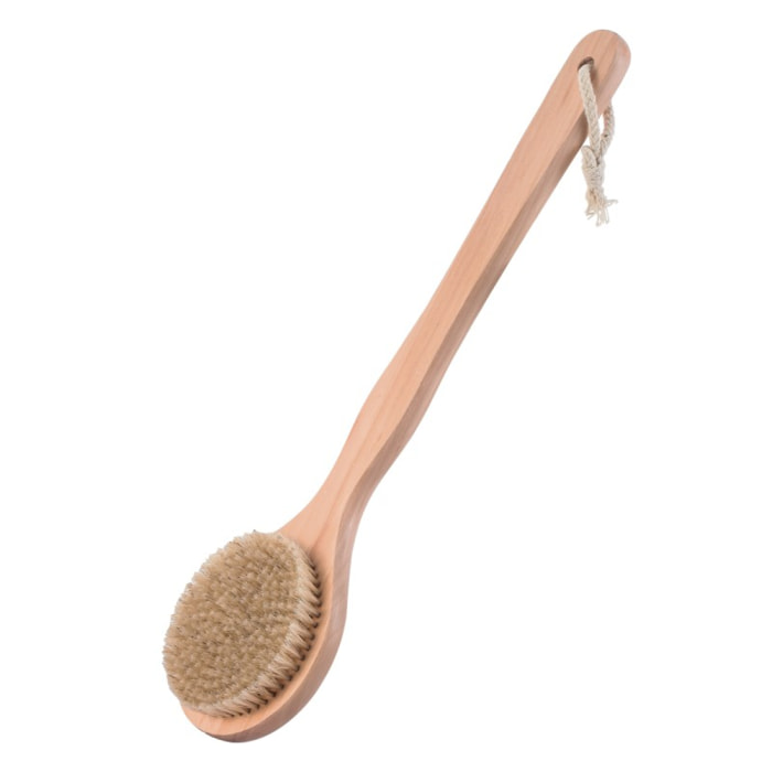 Brosse de bain en bois exfoliante MSV