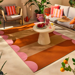 AZUR - Tapis intérieur/extérieur esprit art déco beige