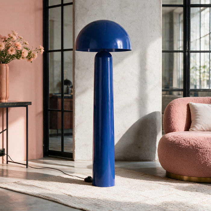 Lampadaire en métal bleu foncé - Clara