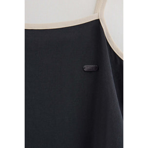 Vestido de tirantes azul marino con corte holgado Polo Club
