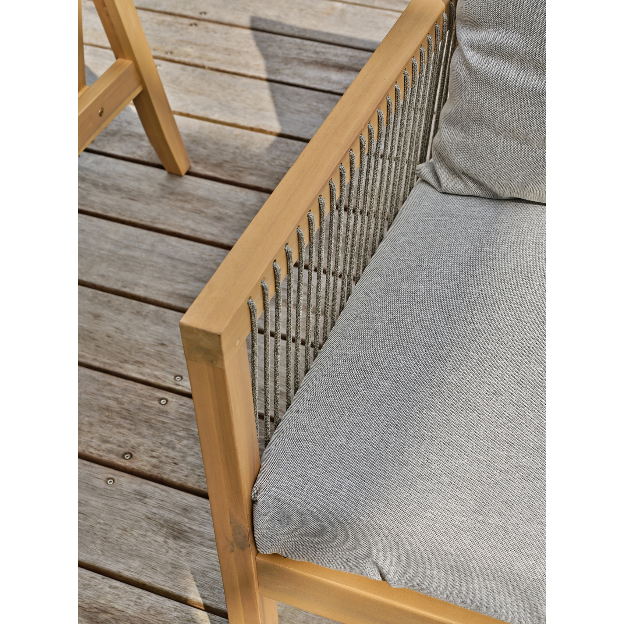 FUNA - Salon bas de jardin 5 places - Acacia