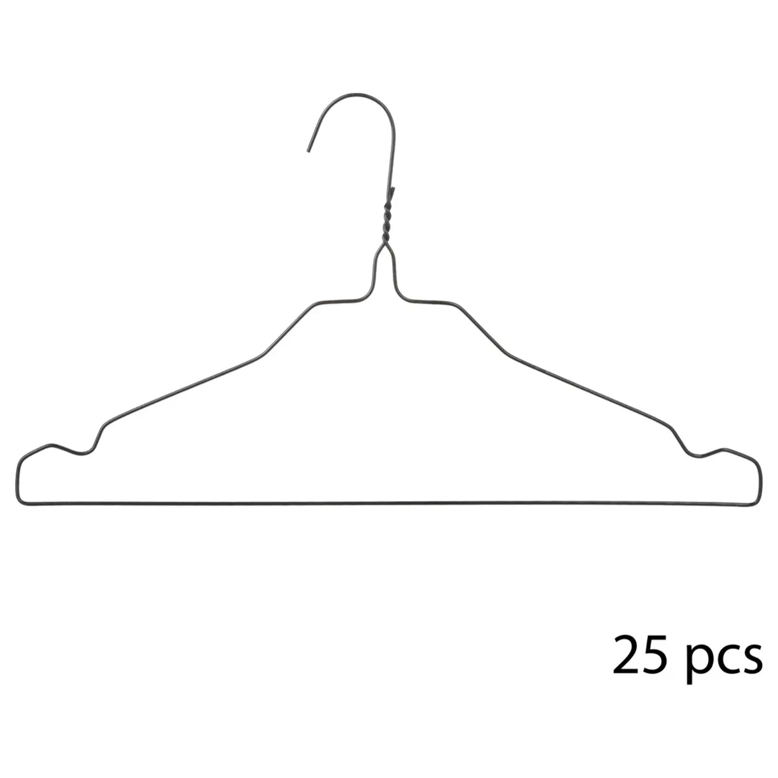 Lot de 25 cintres en métal