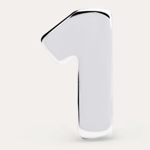 Orecchino Singolo Number in Argento