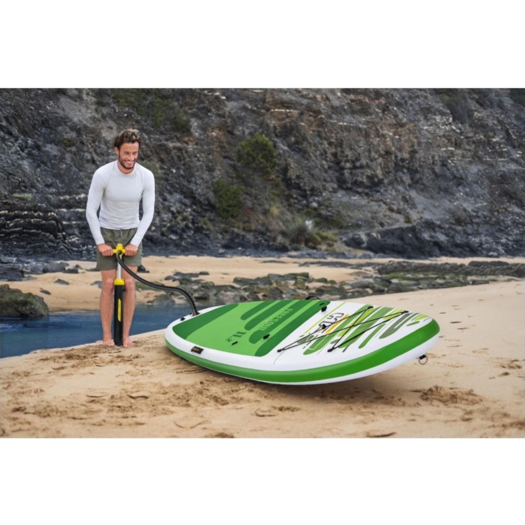 Bestway Paddle gonflable Freesoul Tech 340 x 89 x 15 cm transformable en kayak ou en planche à voile
