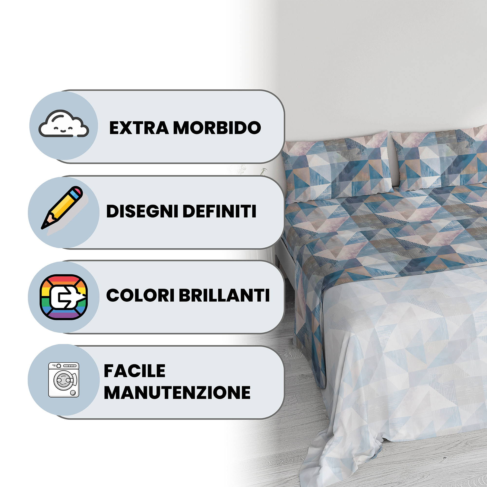 COMPLETO LETTO RIVER, SINGOLO