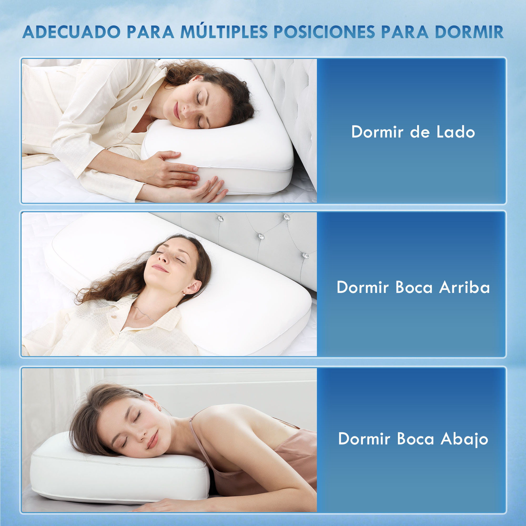 Almohada Viscoelástica 91x40 cm de Espuma Viscoelástica, Almohada Refrescante con Diseño Ergonómico, Funda Extraíble y Lavable, para Soporte de Cuello, Dormir de Lado y Boca Arriba