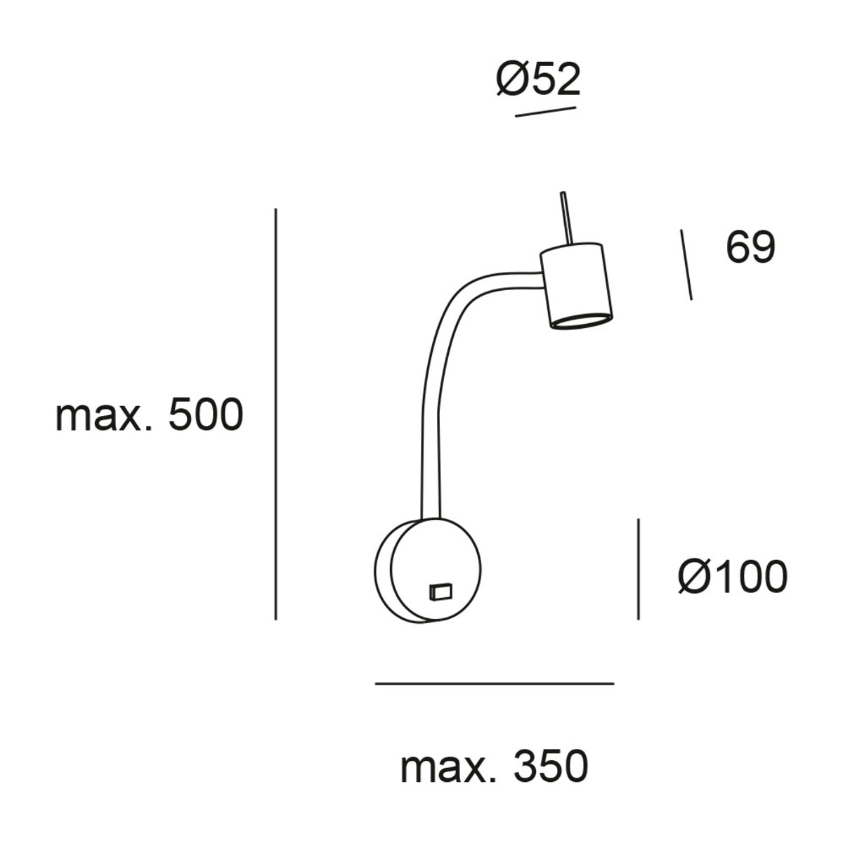 Forlight Luz De Lectura Bas Gu10 7W Niquel Santinado