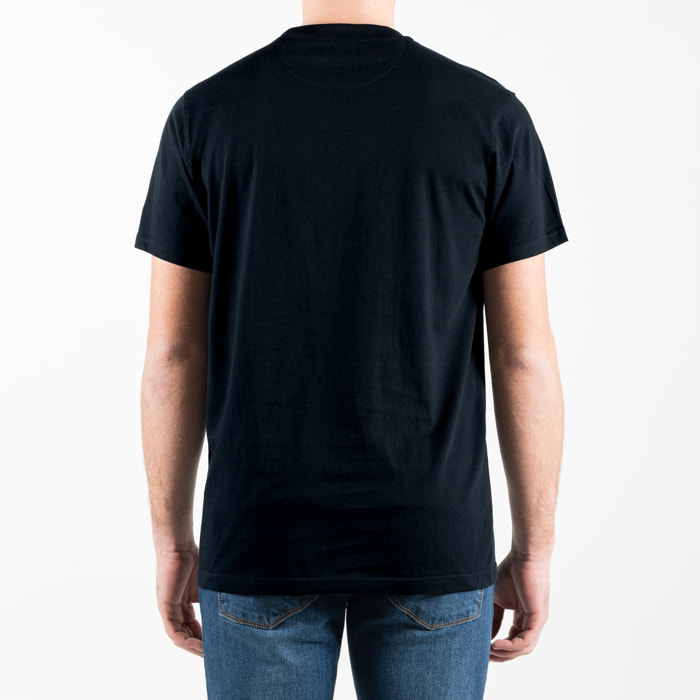 T-shirt basic maniche corte con logo ricamato