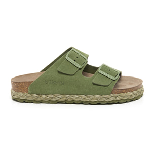 SANDALO CON ZEPPA BILLOWY VERDE