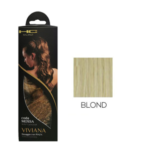 HC MILANO Coda Mossa Viviana Fissaggio Con Pinza Colore BLOND