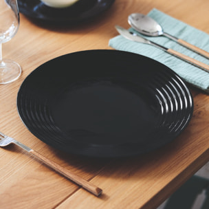 Set di 6 piatti fondi Harena Neri - Luminarc