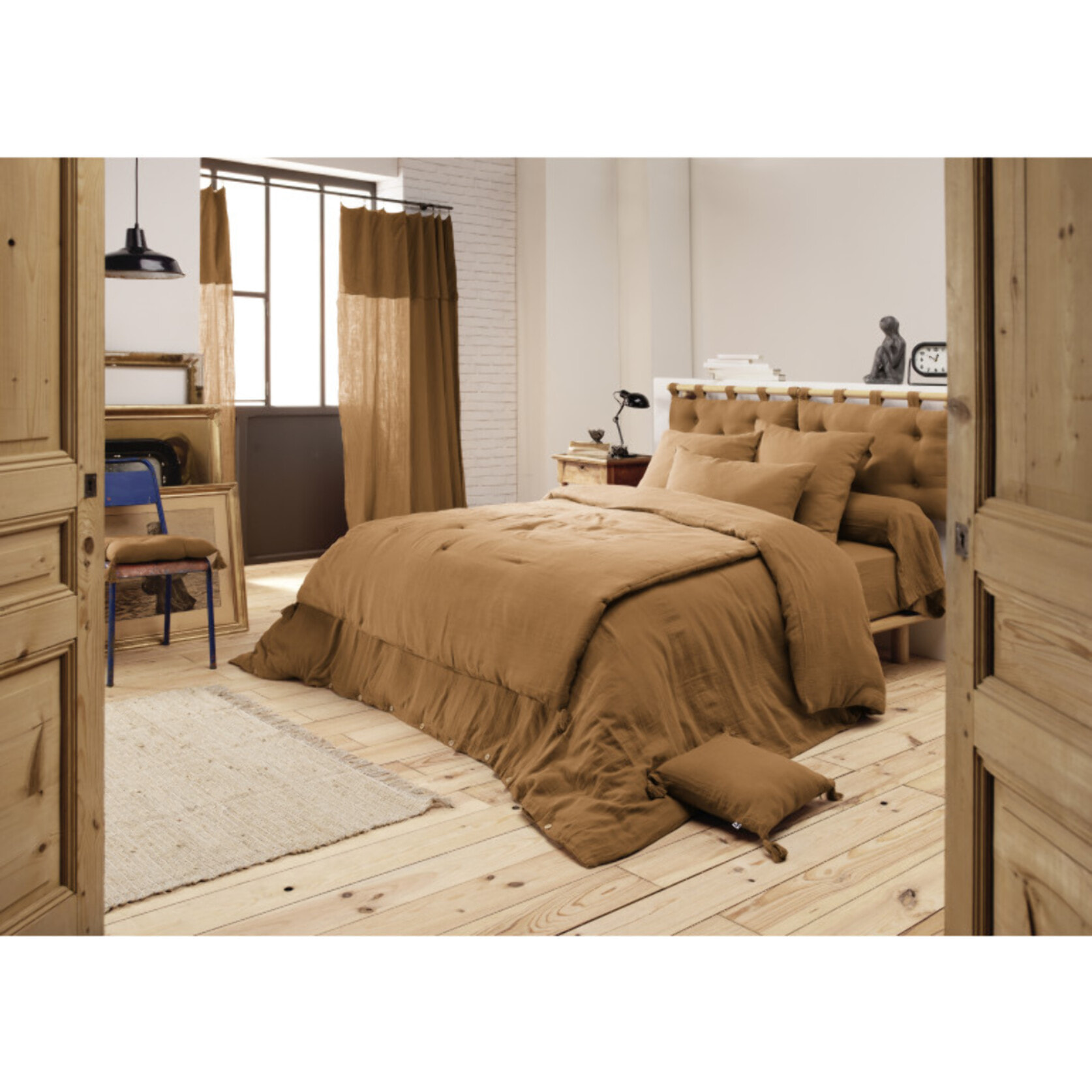 Housse de couette en gaze de coton 240 x 260 cm - GAIA