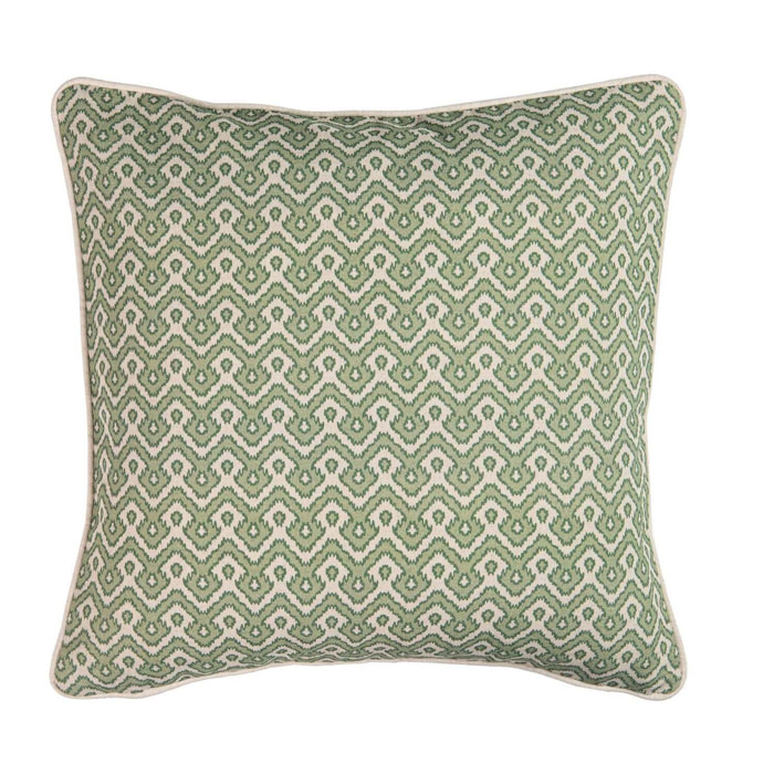Cojin Lino Geometrico Verde 45x13x45 Cm