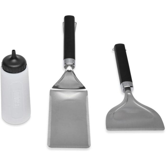 Grattoir plancha WEBER ensemble de 3 ustensiles pour plancha