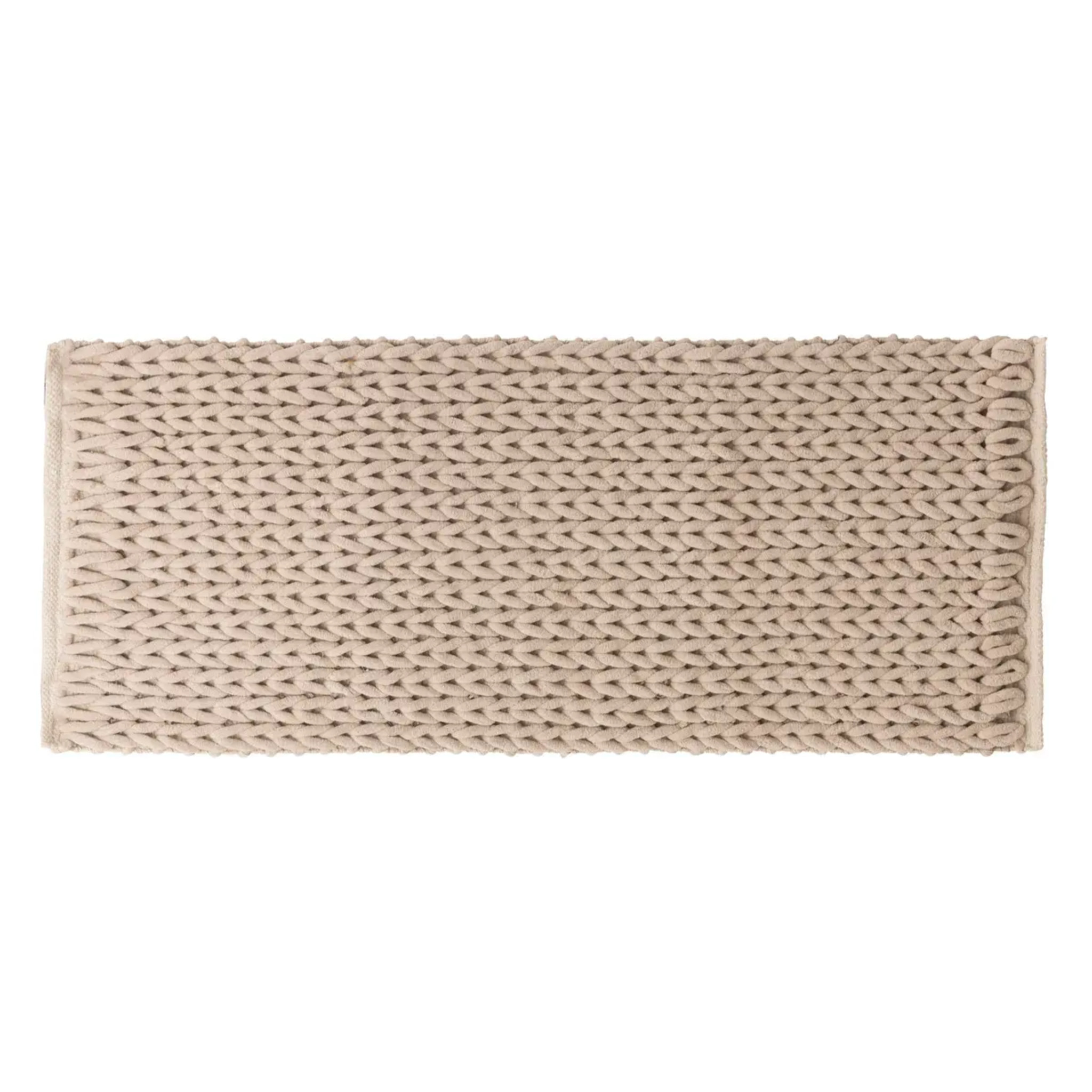 Tapis de bain 50x120cm "Colorama" beige naturel