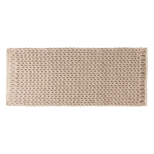 Tapis de bain 50x120cm "Colorama" beige naturel