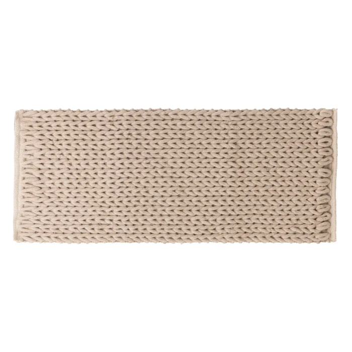 Tapis de bain 50x120cm "Colorama" beige naturel
