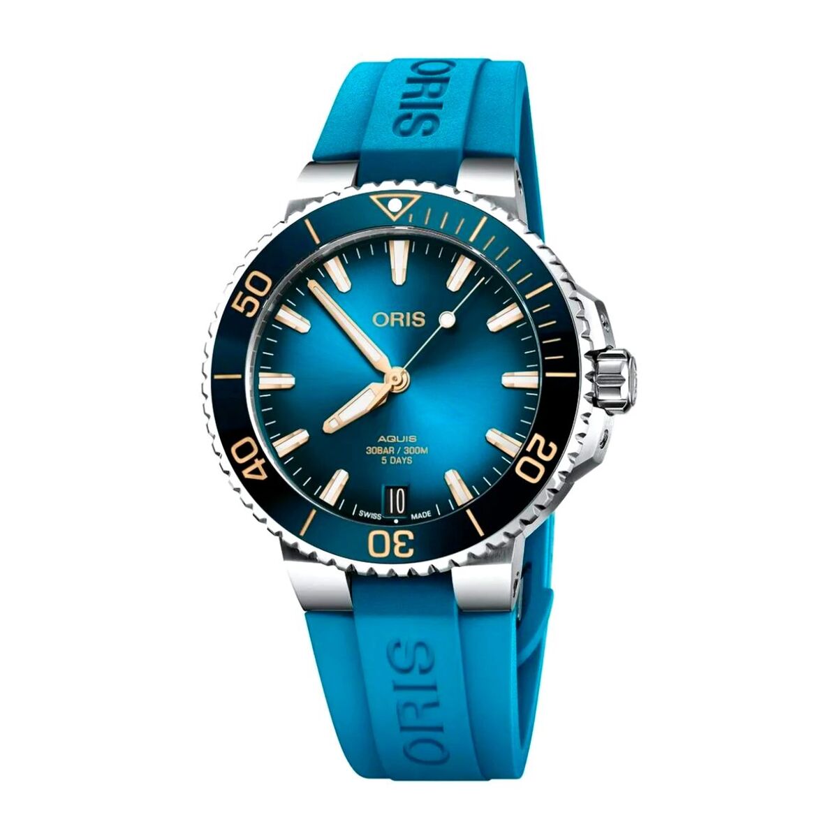 Reloj Oris 4125-07-4-22-75FC Hombre Analogico Automatico con Correa de Caucho
