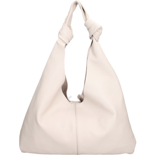 Borsa a spalla da donna In Vera pelle Made in Italy 40x42x2 cm