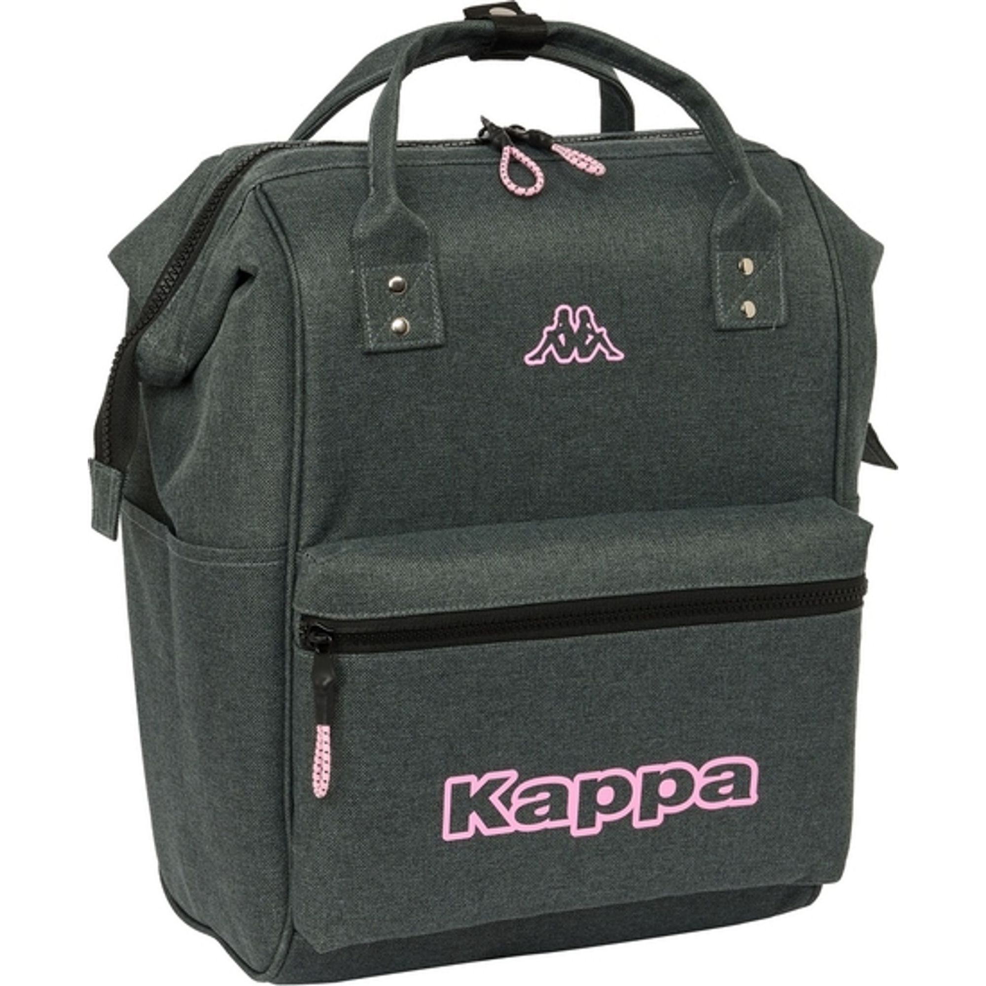 Mochila con asas para portatil 13" kappa "silver pink"