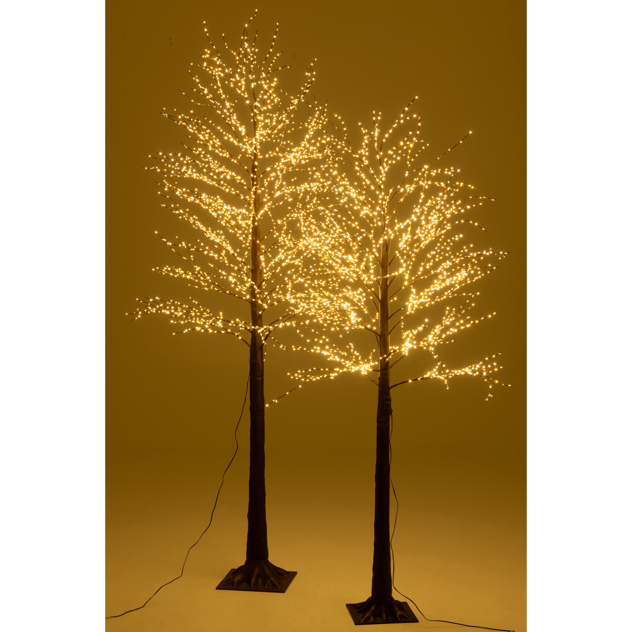 J-Line décoration Arbre 3000 Led - métal - brun - large - LED