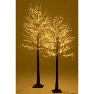 J-Line décoration Arbre 3000 Led - métal - brun - large - LED