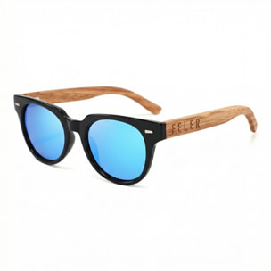 Gafas de Sol Feler 1543M-4 Polarizadas de Madera Unisex 48 mm