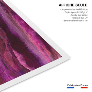 Poster rose horizon Affiche seule