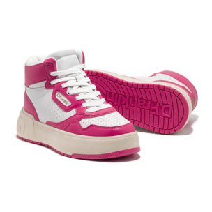 Zapatillas Altas Abotinadas de Mujer High Court Basic Fuchsia / Fuchsia D.Franklin