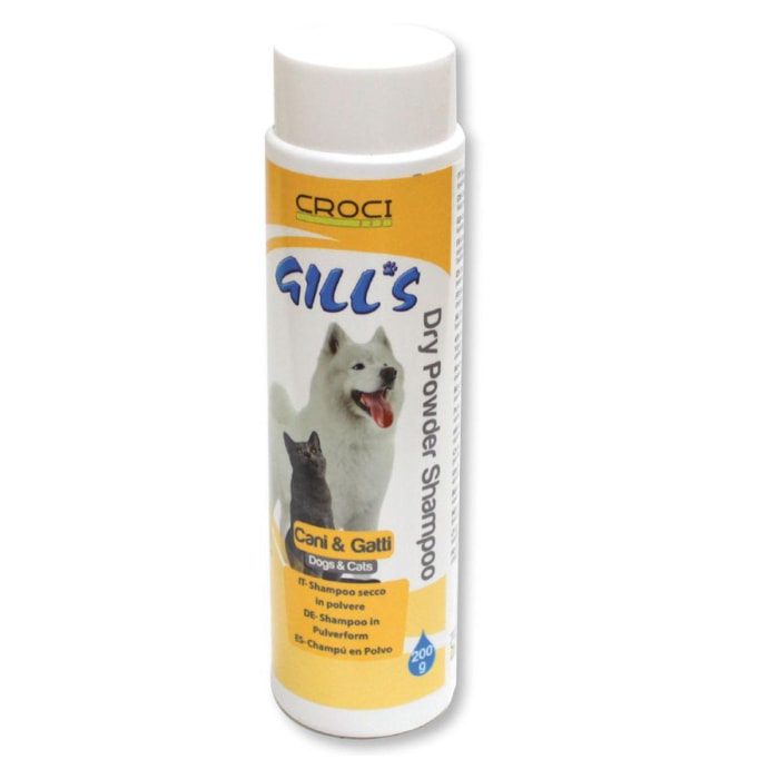 Shampoo secco per cani in Polvere - Gill's - Croci