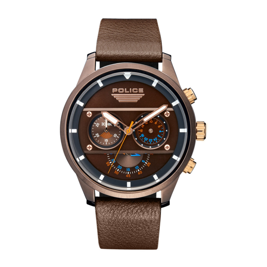 Reloj Police R1471607007 Hombre Analogico Cuarzo con Correa de Cuero