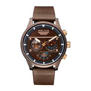 Reloj Police R1471607007 Hombre Analogico Cuarzo con Correa de Cuero