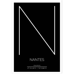 Poster n nantes Affiche seule