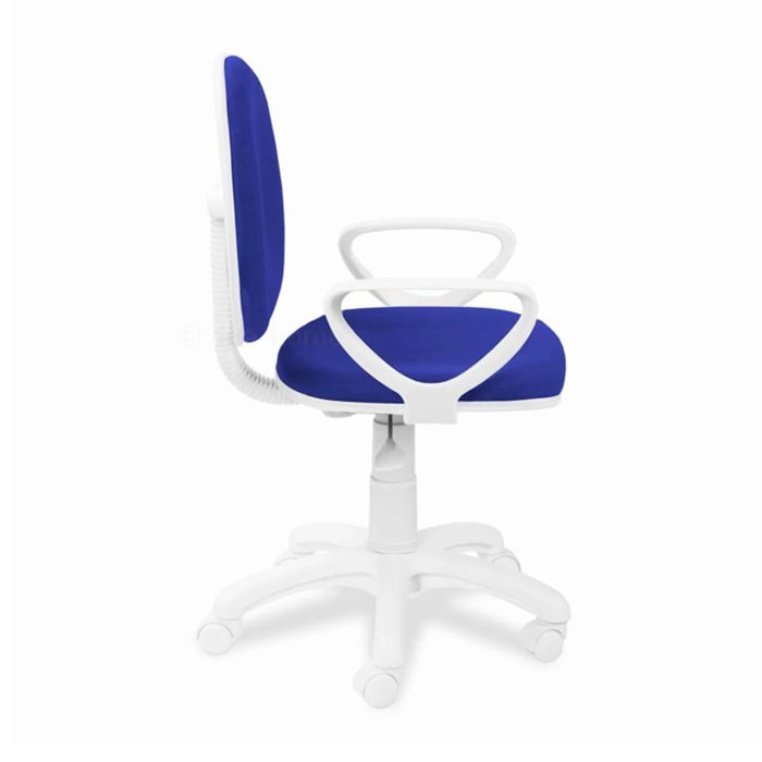 Silla de escritorio con ruedas y reposabrazos en azul 89-98 cm Dolphin Azul Dolphin
