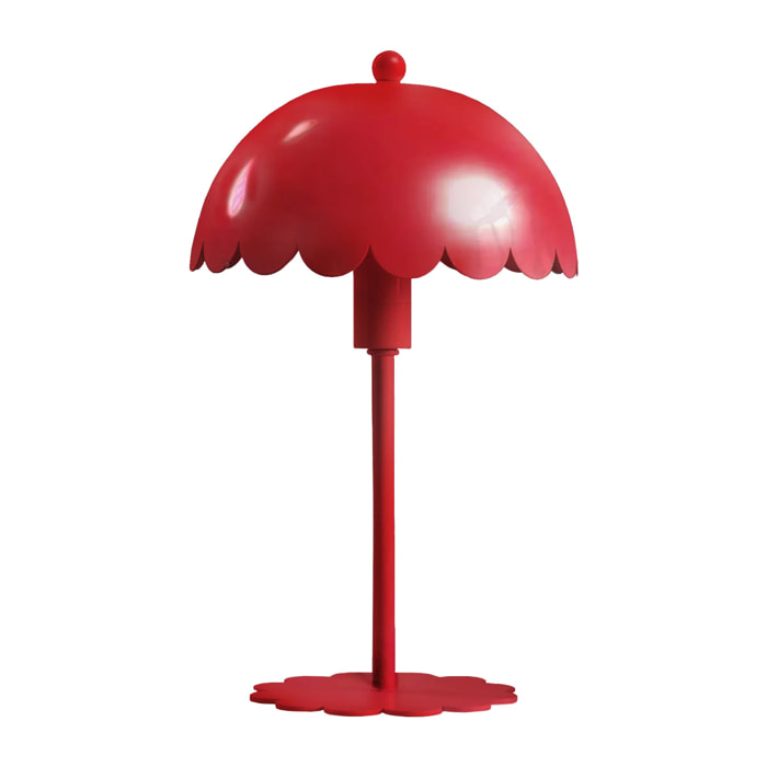 Lampe à poser en métal rouge - Margot